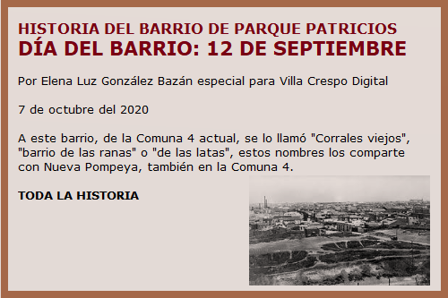 HISTORIA PARQUE PATRICIOS